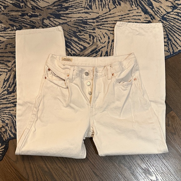 Levi's Denim - Levi's Women's Cream Straight-Leg Jeans